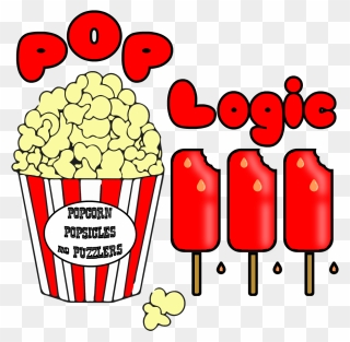 Pop Logic Logo - Popcorn Black And White Clipart