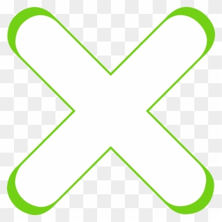 Green X Clip Art At Clker - Png Download