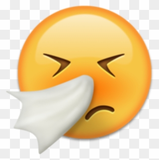 Hand Emoji Clipart Air Emoji Png - Sick Emoji Transparent Png