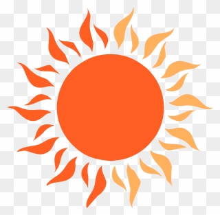 Transparent Hot Temperature Clipart - Transparent Background Sun Icon Png