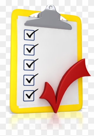 Mark Clipart Checklist - Responsible Clipboard Clipart - Png Download