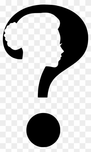 Question Mark With Face Clipart