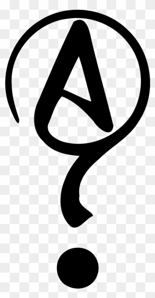Agnostic Question Mark - Atheist Symbol Clipart