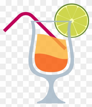 Tropical Drink Emoji Clipart - Drink Sticker Png Transparent Png