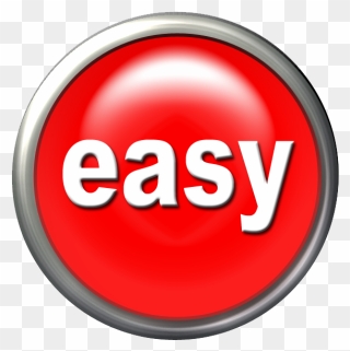Transparent Easy Clipart - Easy Button - Png Download