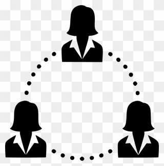 Group People Community Team Users Women - Hierarchy Png Clipart