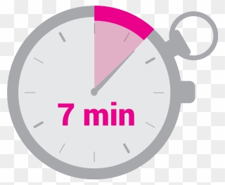 7 Minutes Clock Clipart