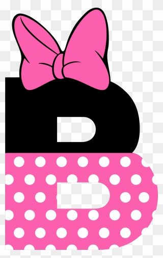 Minnie Mouse Alphabet Letters Clipart