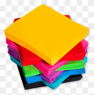Color Paper Napkin Png , Png Download - Napkin Colour Tissue Paper Clipart