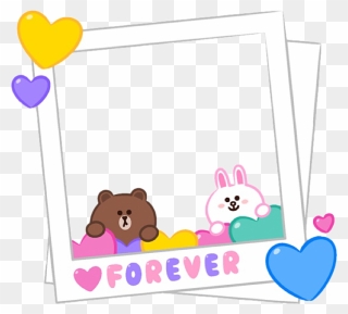 Transparent Cute Frame Clipart - Love Brown And Cony - Png Download