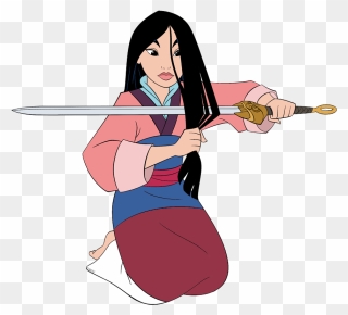 Mulan Cartoon Cutting Hair Clipart