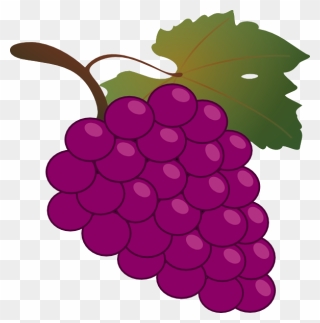 Cartoon Grapes Clipart - Grapes Clipart Transparent Background - Png Download