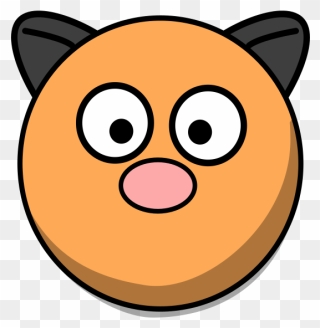 Face Clipart Hamster - Cute Pig Head Cartoon - Png Download