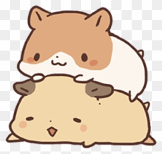 Hamster Clipart Kawaii - Cute Kawaii Cartoon Hamster - Png Download