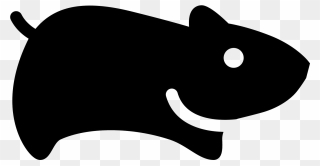 Hamster Clipart Outline - Hamster Vector Black - Png Download