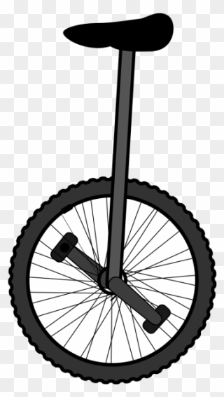 Unicycle Png Clip Art - Unicycle Clipart Black And White Transparent Png