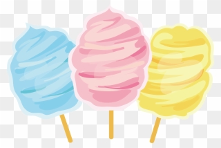 Clip Art Cotton Candy - Png Download