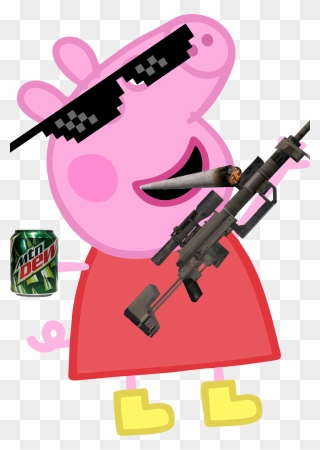Weed Clipart Mlg - Mlg Peppa Pig Png Transparent Png