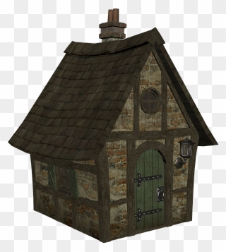 Medieval Architecture House Clip - House Clipart - Png Download