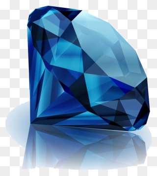 Blue Diamond Gemstone Gem Jewellery Png File Hd Clipart - Blue Diamond Gemstone Transparent Png