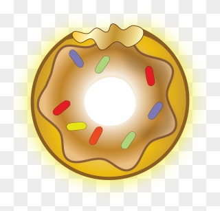 Dougnut Clipart Simpson Donut - Simpsons Gold Donut - Png Download