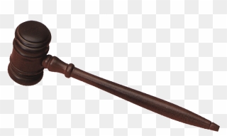 Transparent Gavel Clipart Black And White - Mallet - Png Download