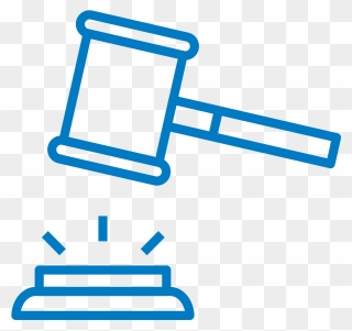Gavel Icon - Court Hammer Icon Free Clipart