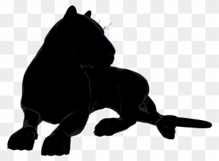 Black Cat Clip Art Free - Black And White Big Cats Clipart - Png Download