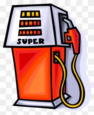 Vector Illustration Of Gasoline Petroleum Fossil Fuel - Clip Art Gas Pumps - Png Download