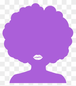 Black Woman Afro Silhouette Clipart