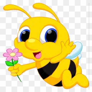 Bumble Bee - Clip Art Cute Bee - Png Download