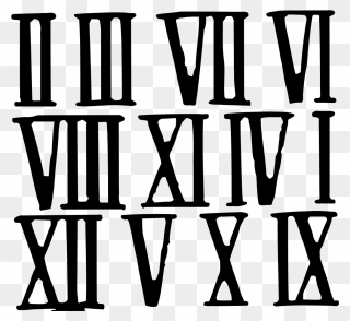 Football Outside - Ancient Rome Roman Numbers Clipart