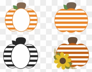 #pumpkin #pumpkins #monogram #stripes #striped #orange Clipart