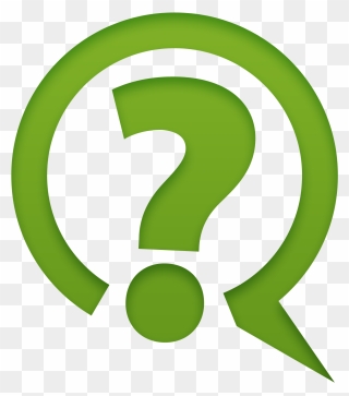 Question Mark Icon Green Clipart