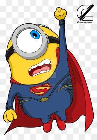 Free Download Superman Minion Png Clipart Superman - Minion Superhero Clipart Transparent Png