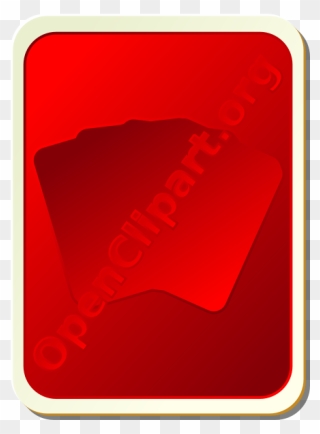 Back Of Red Playing Card Vector Image - Graphic Design Clipart