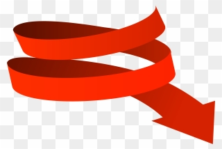 Red Arrow Png - Red Clipart Red Curved Arrow Png Transparent Png