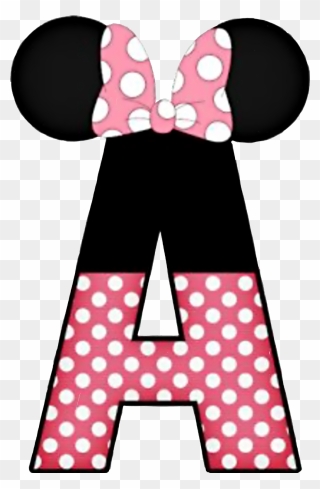 One Clipart Minnie Mouse - Alphabet Minnie Mouse Letters - Png Download ...