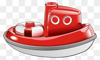 Sunset Clipart Ocean Boat - Red Boat Toy Clipart - Png Download