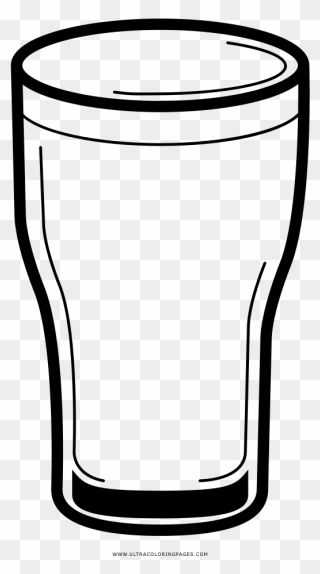 Pint Glass Beer Drawing Table-glass - Pint Glass Drawing Clipart