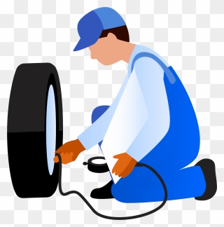 Car Tire Repair Shop Clipart