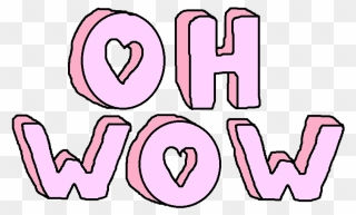 Pink, Wow, And Oh Wow Image - Oh Wow Png Clipart