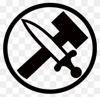 Hammer And Sword Symbol Clipart