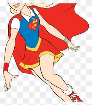 Supergirl Clipart Animated, Supergirl Animated Transparent - Super Hero Girl Supergirl - Png Download