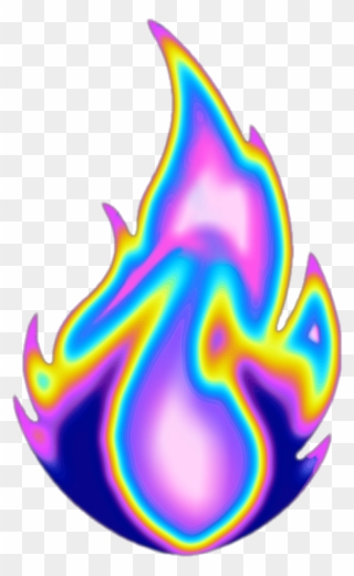 #fire #flame #aesthetic #color #dream #emoji #glitter - Flame Aesthetic Png Clipart