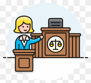 09 Lawyer Court - Lawyer Clipart - Png Download