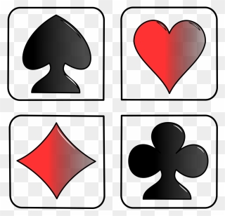 4 Symbols In Cards Clipart