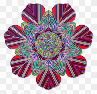 Circle,symmetry,petal - Transparent Psychedelic Png Clipart