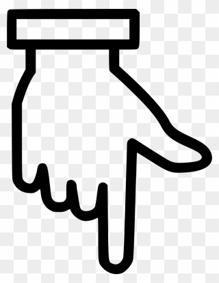 Transparent Finger Pointing At You Clipart - Finger Pointing Down Clipart - Png Download
