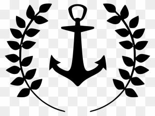 Anchor Laurels Sailor Marine - Sahara India Pariwar Logo Png Clipart